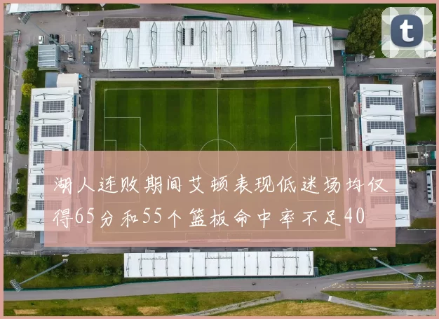湖人连败期间艾顿表现低迷场均仅得65分和55个篮板命中率不足40